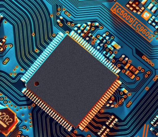 bluish motherboard image